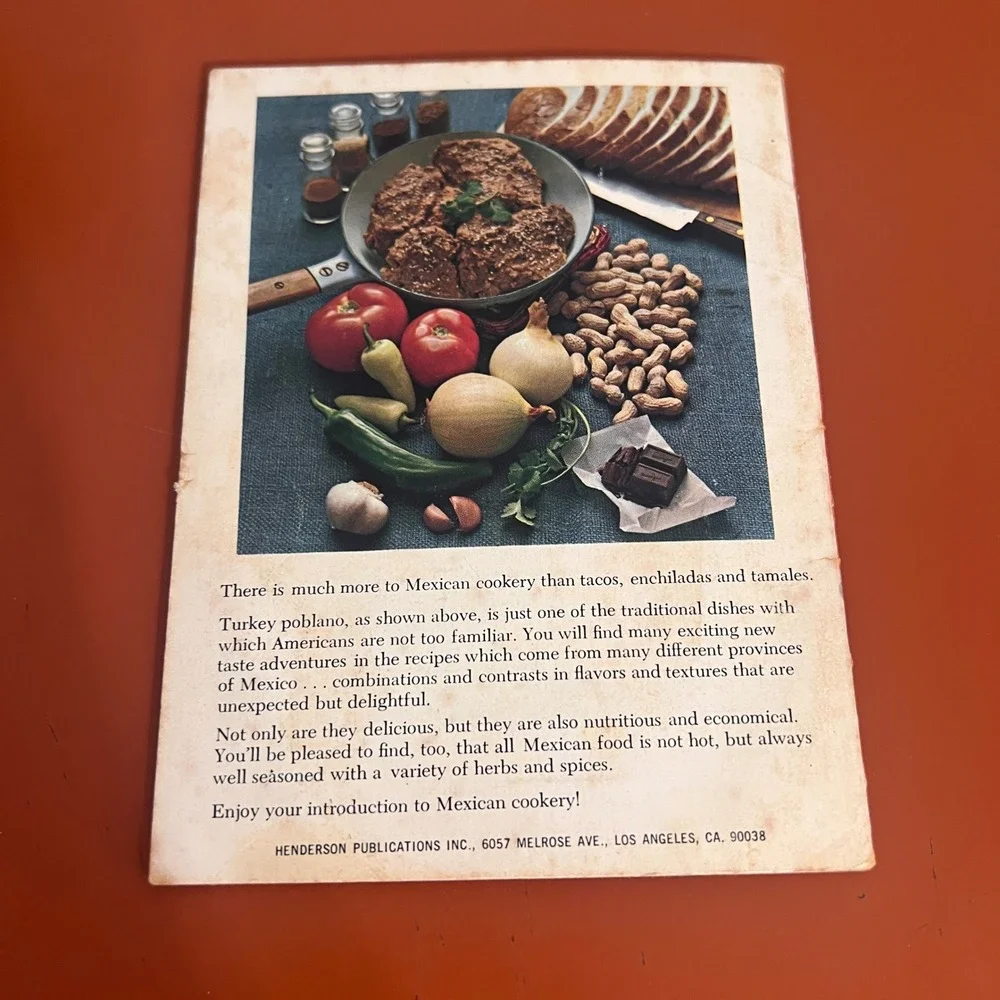 Vtg 1977 Sybils Guide to Mexican Cookery Cookbook Sybil Henderson 1st Edition